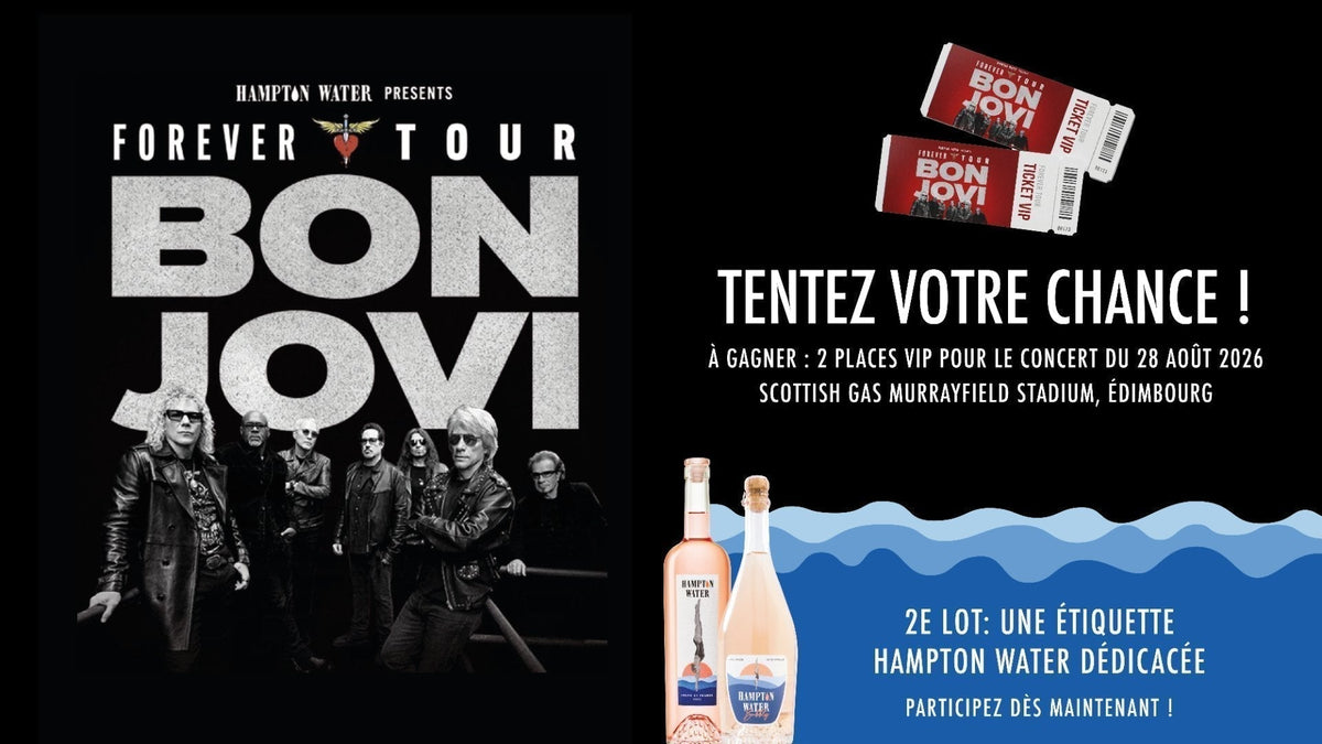 Jeu Concours Hampton Water x Jon Bon Jovi