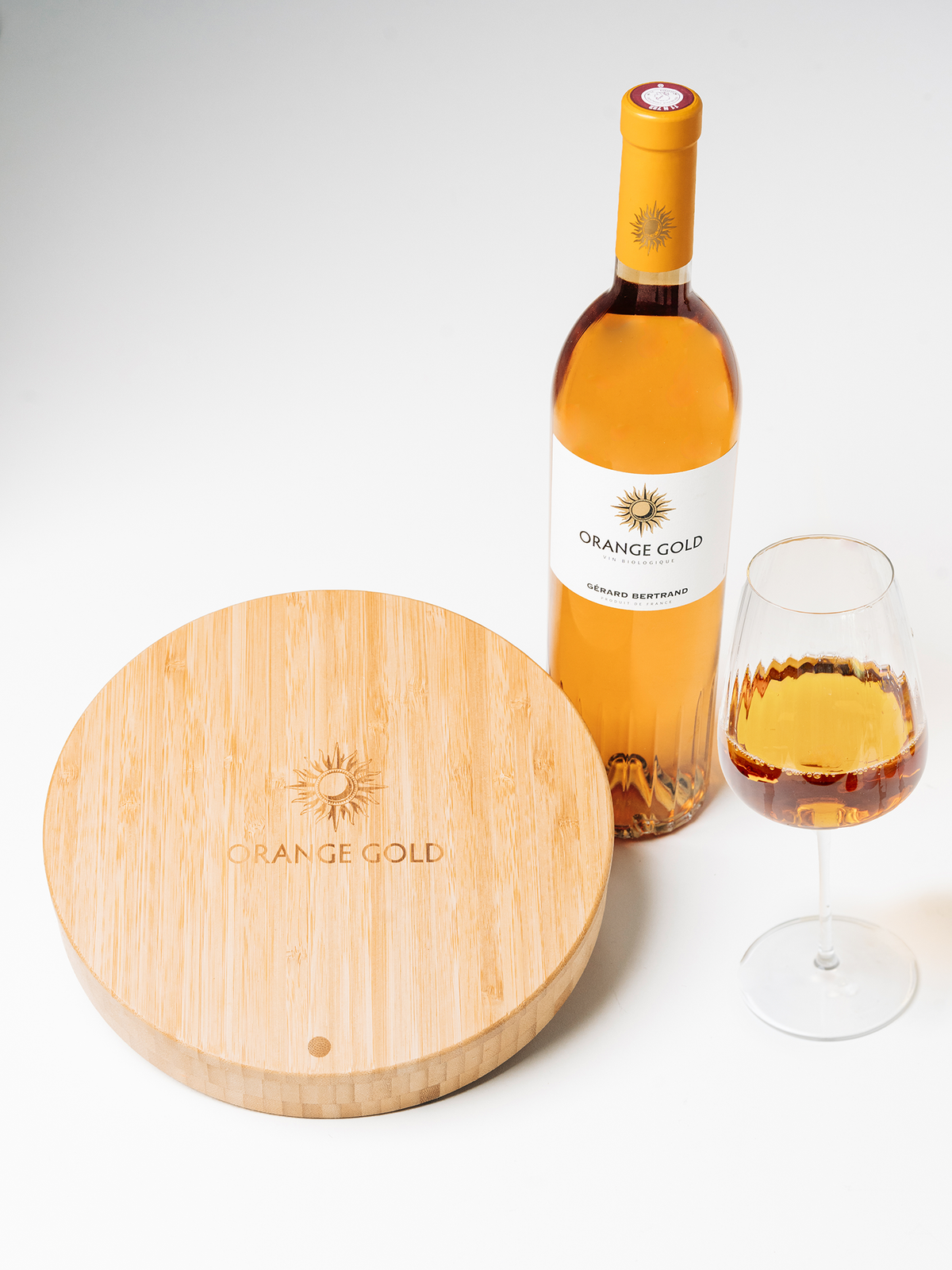 Cheese board and Orange Gold - Gérard Bertrand