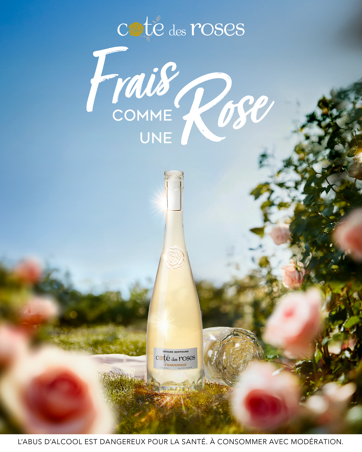 Cote des Roses Chardonnay 2024 75cl white wine - Gérard Bertrand