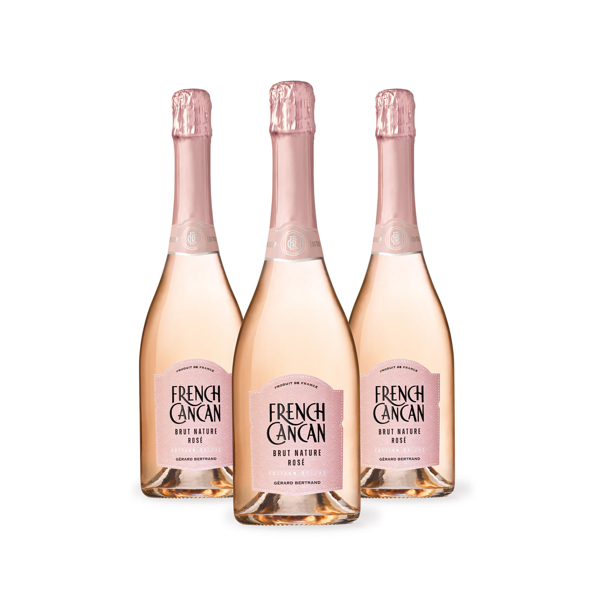 French Cancan Brut Rosé Bio Lot of 3 bottles 75cl - Gérard Bertrand