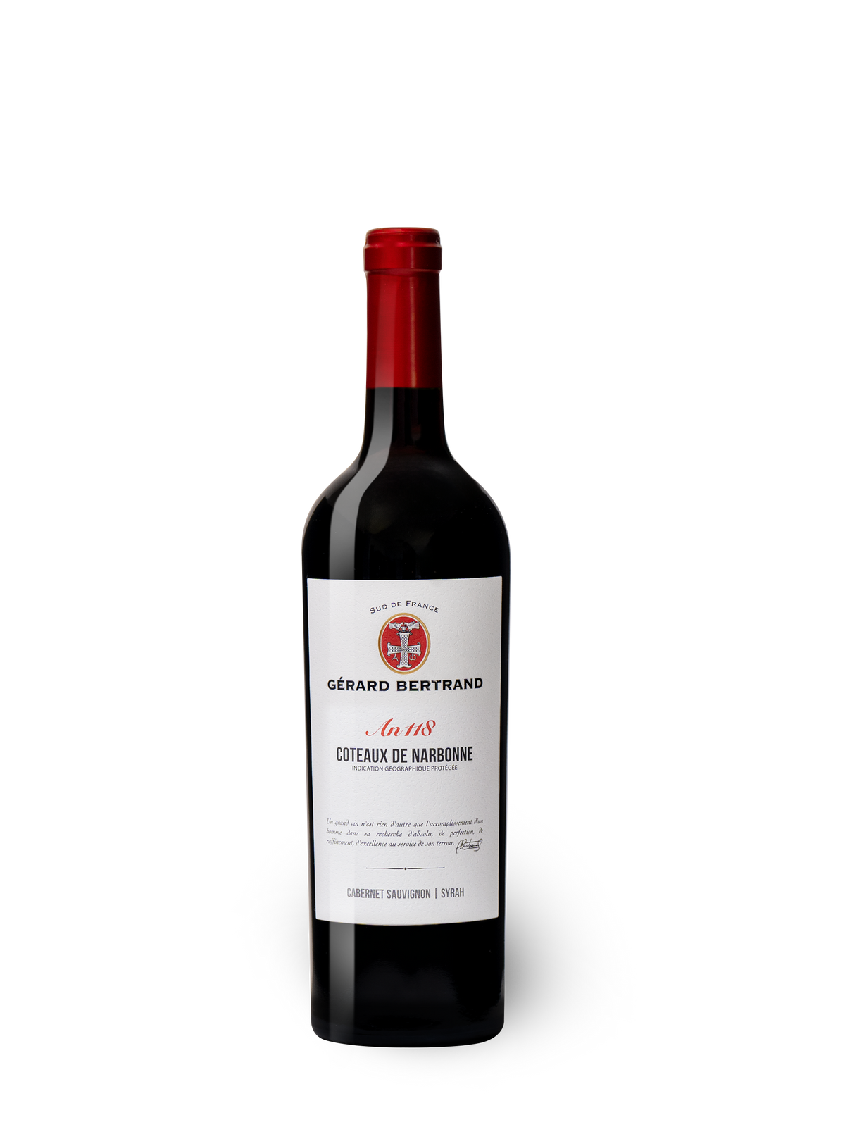 Héritage "An 118" red Coteaux de Narbonne 2024 75cl - Gérard Bertrand