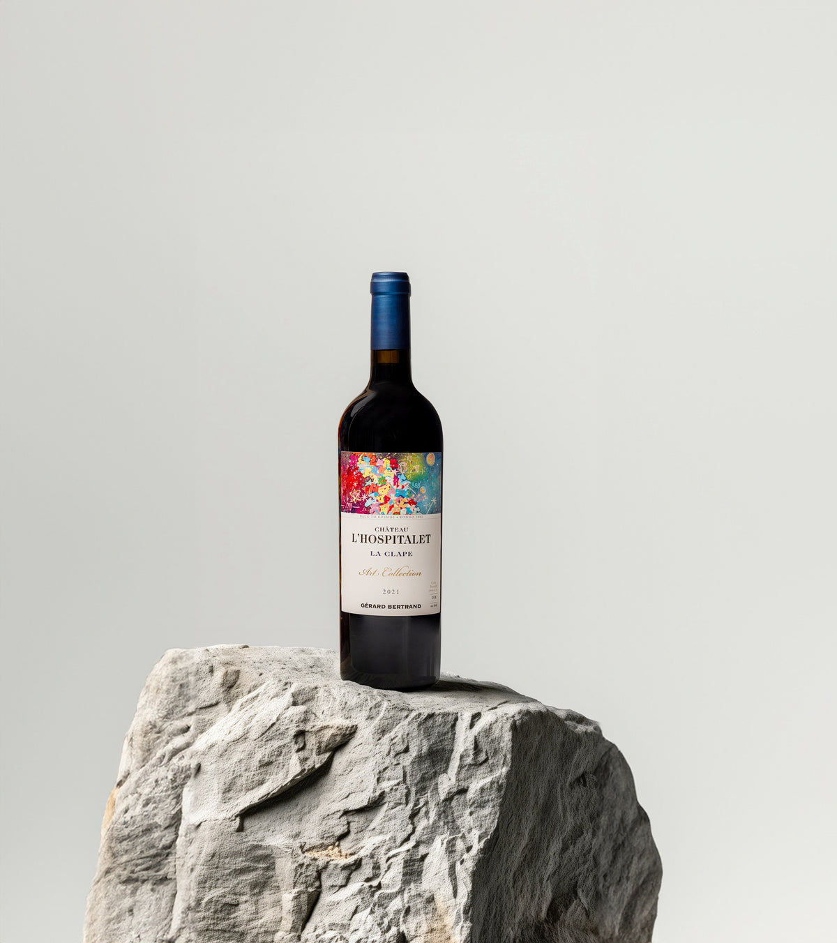 CHÂTEAU L'HOSPITALET ART COLLECTION Geschenkdoos 75cl 2021 - « BACK TO COSMOS » CYRIL KONGO - Gérard Bertrand