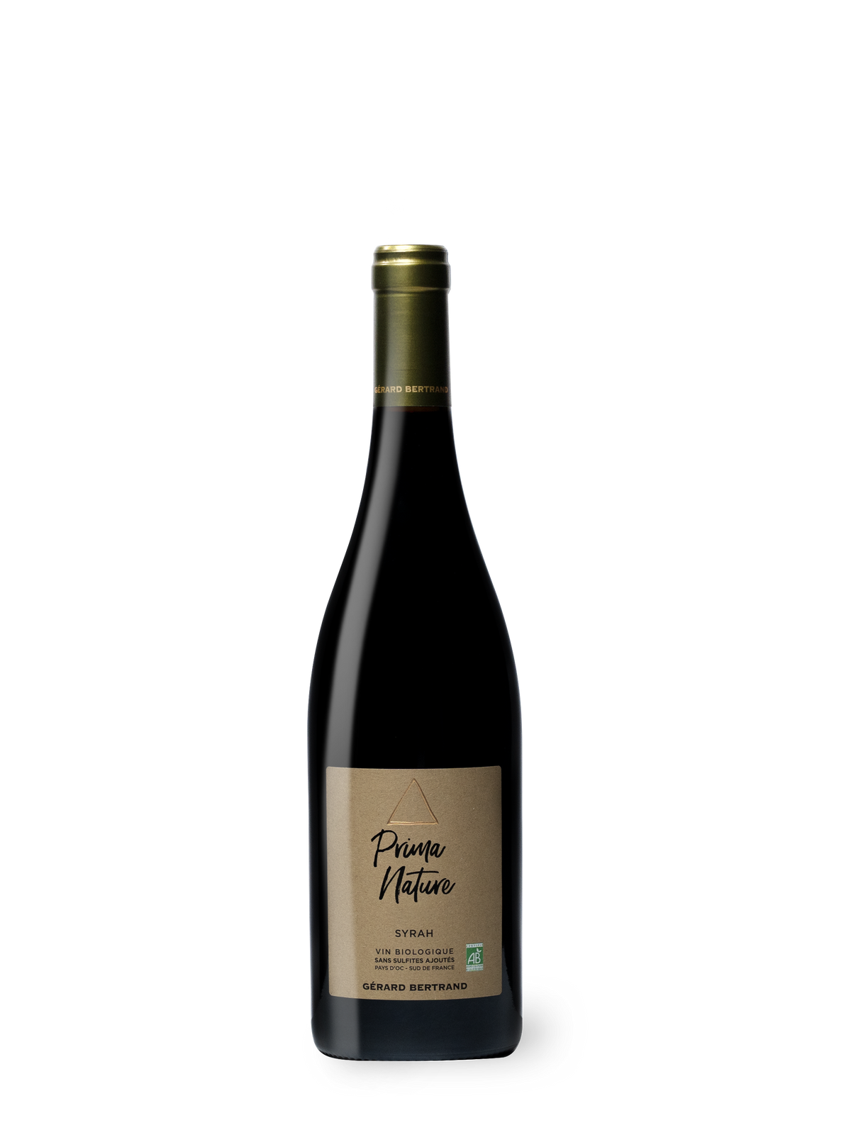 Prima Nature Syrah organic vegan red wine without added sulphites 2024 75cl - Gérard Bertrand