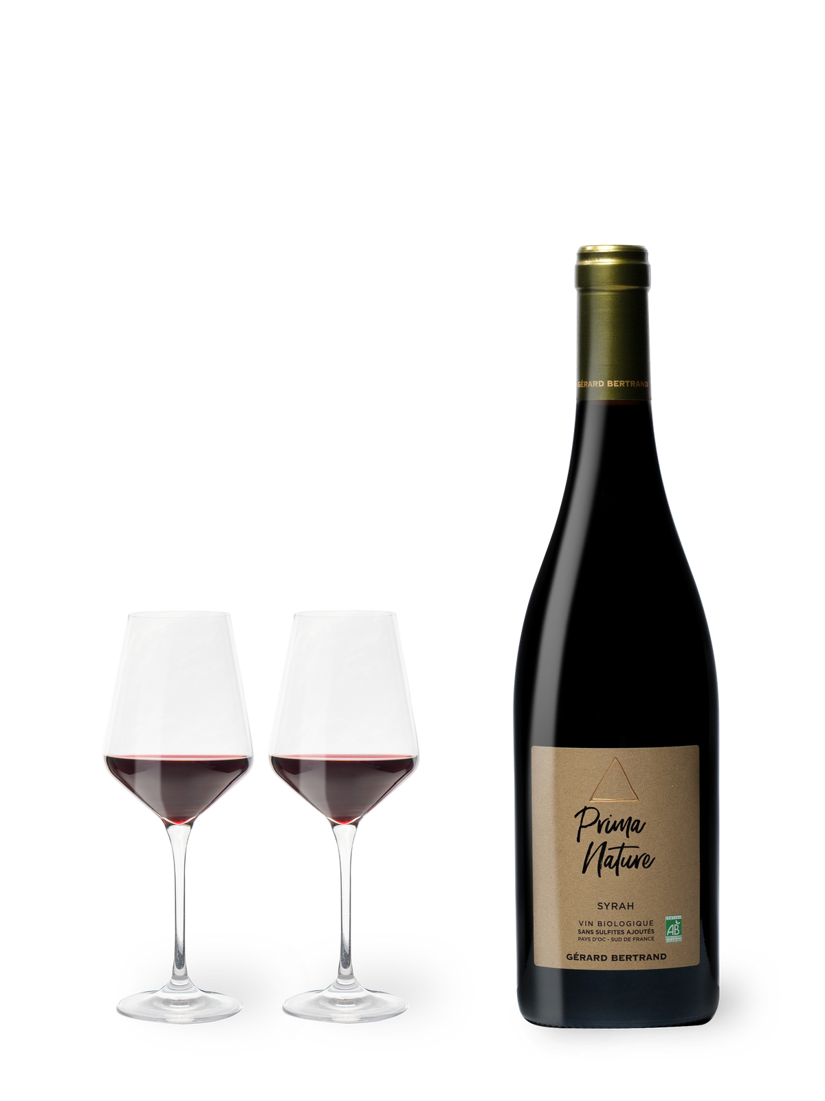 Prima Nature Syrah vin rouge bio vegan sans sulfites ajoutés 2024 75cl - Gérard Bertrand