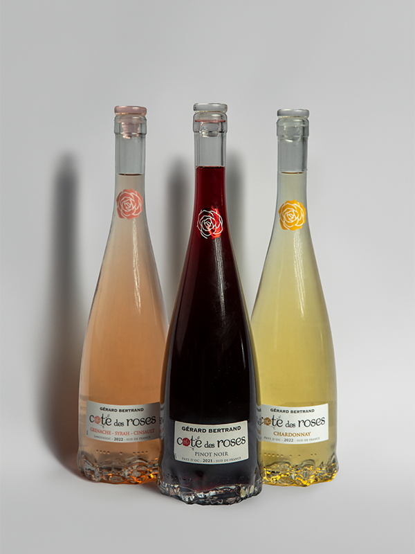 Gift set Cote des Roses rosé, light red and Sauvignon Blanc - Gérard Bertrand