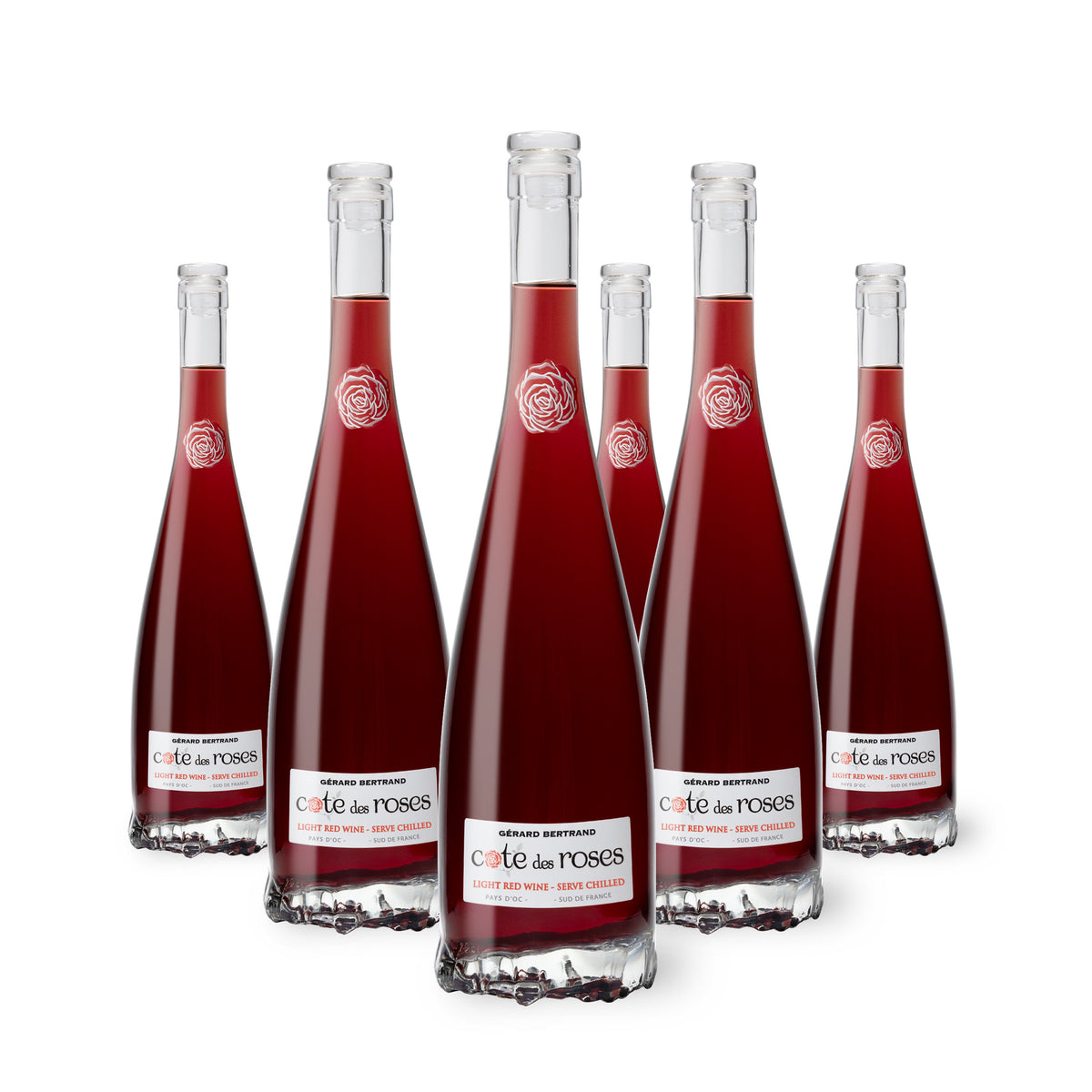 Cote des Roses Red light red wine 2024 6 bottles 75cl - Gérard Bertrand