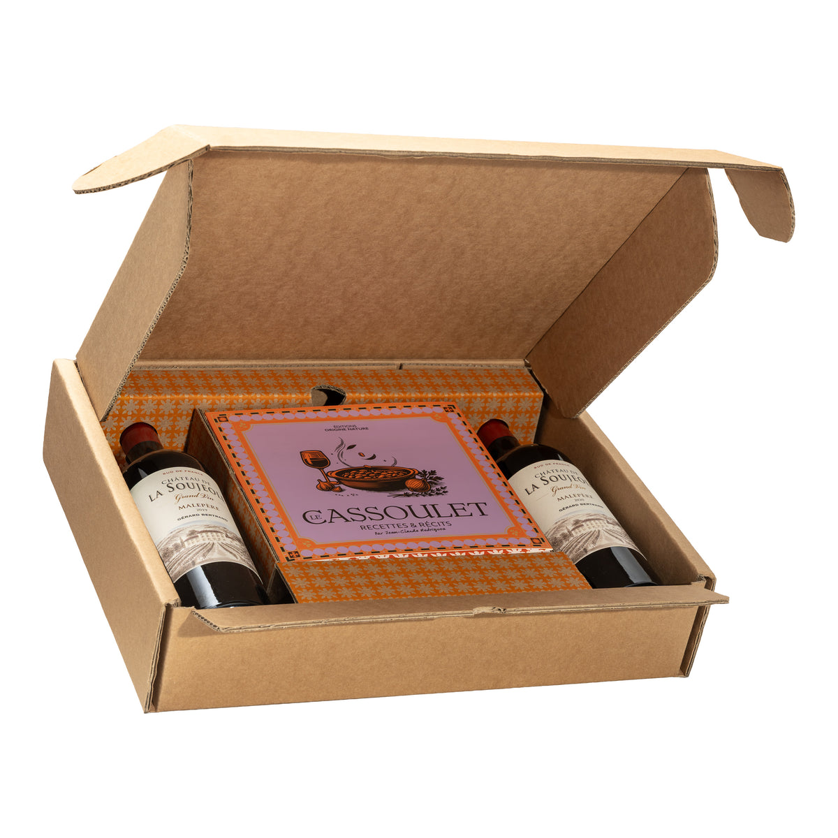 Cadeaudoos Boek Le Cassoulet Recettes et Récits en Château de la Soujeole Grand Vin rood - Gérard Bertrand