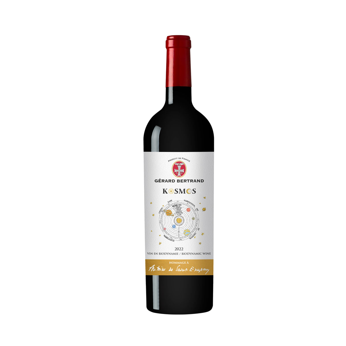 Kosmos jour Hommage à Saint Exupéry 75cl 2022 red wine biodynamics - Gérard Bertrand