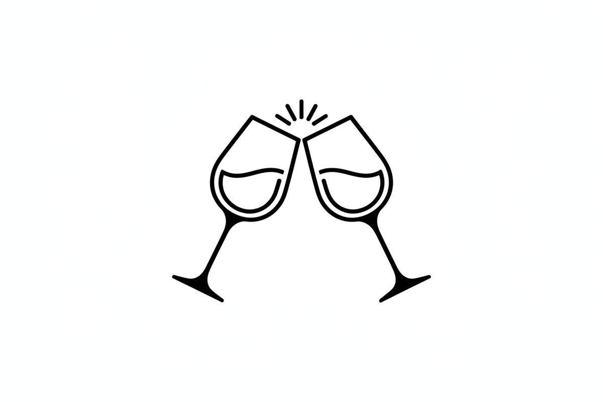 picto deux verres qui trinquent