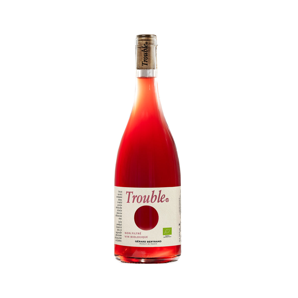 Trouble xp organic unfiltered red wine 2024 75cl - Gérard Bertrand