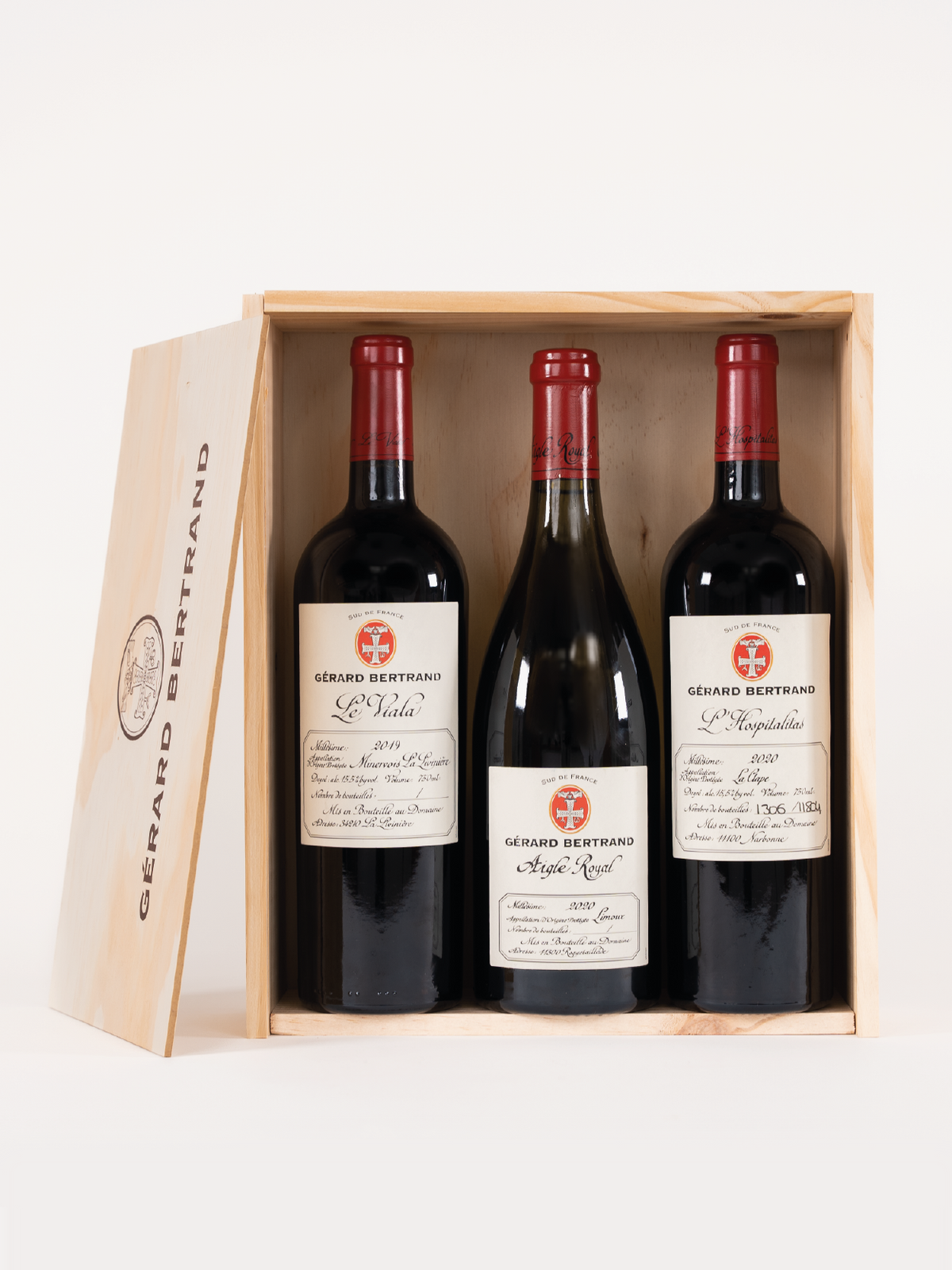 Three Plots Gift Box - Aigle Royal Pinot Noir, Le Viala and L'Hospitalitas - Gérard Bertrand