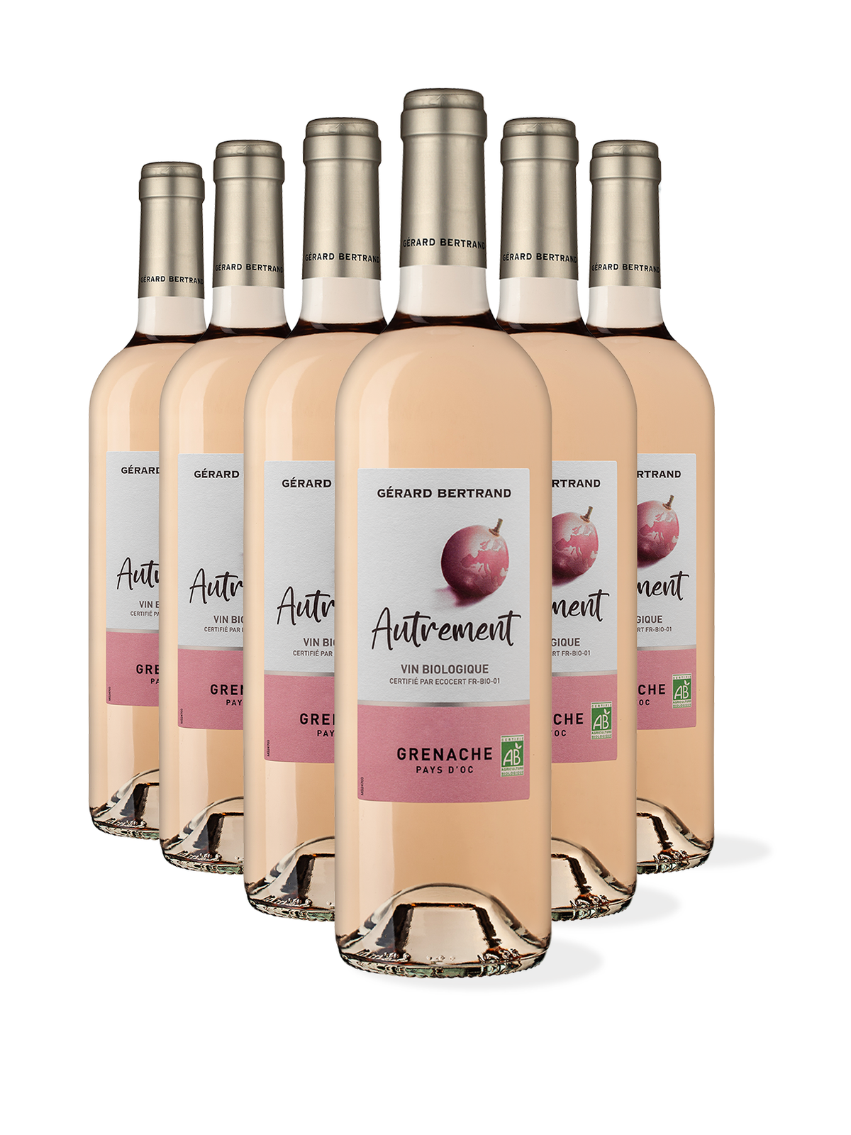 Autrement Grenache rosé 2024 lot 6 flessen 75cl - Gérard Bertrand 
