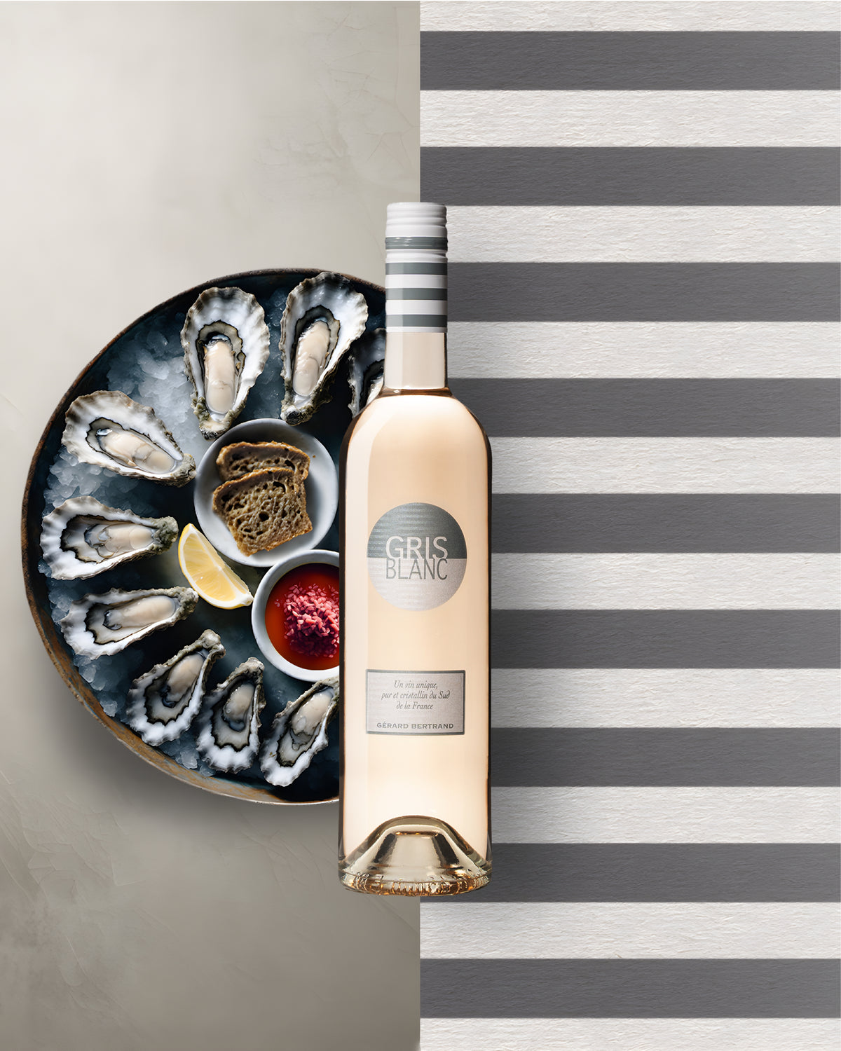 Gris Blanc 2025 vin rosé demi bouteille 37,5cl bouchon vis - Gérard Bertrand 