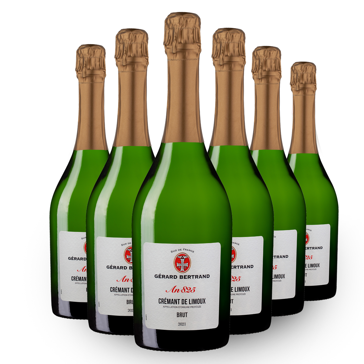 Heritage An 825 Brut AOP Crémant de Limoux 2022 Lot 6 Bouteilles 75cl - Gérard Bertrand 