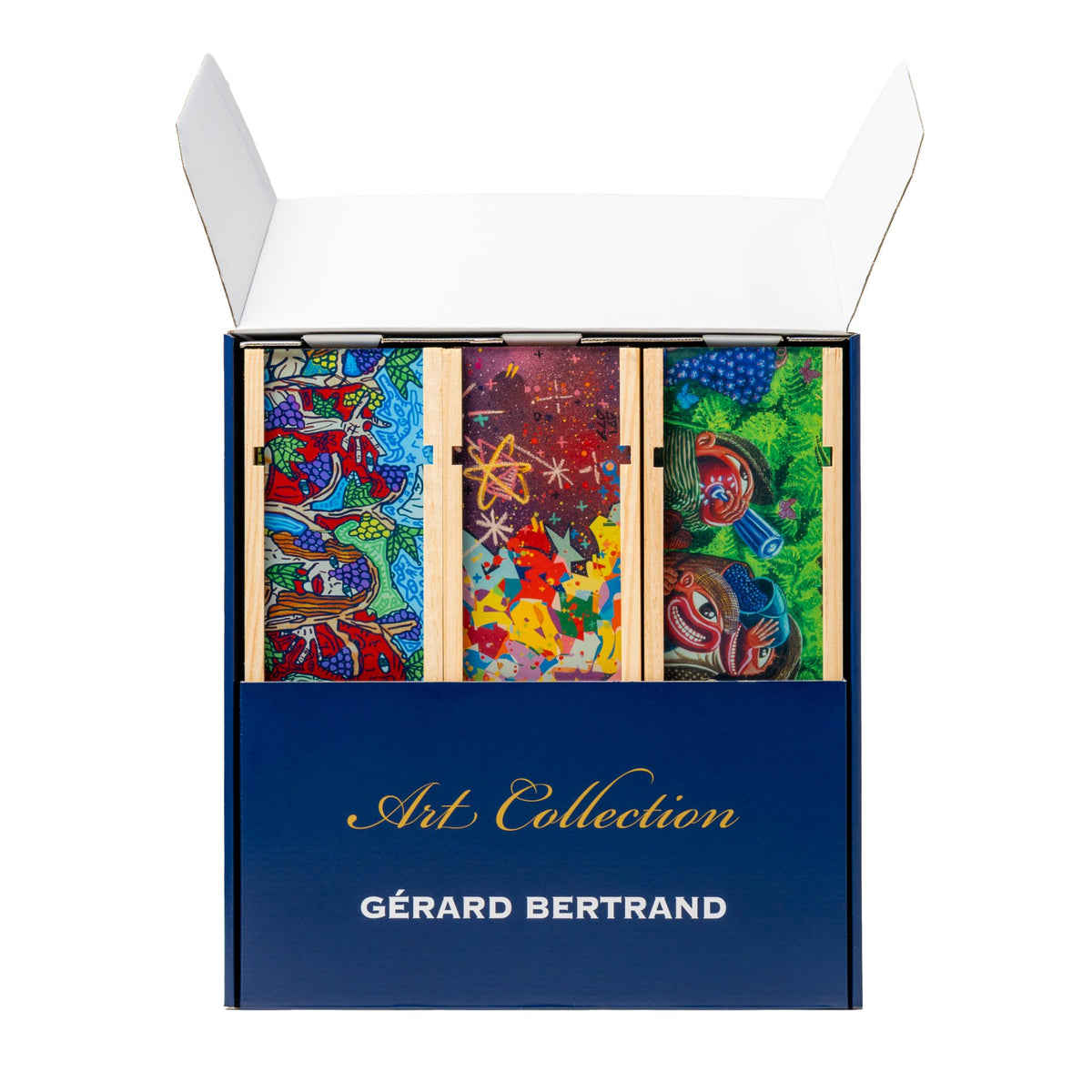 Château l'Hospitalet Grand Vin Red Gift Box Limited Edition Robert Combas, Hervé Di Rosa and Cyril Kongo