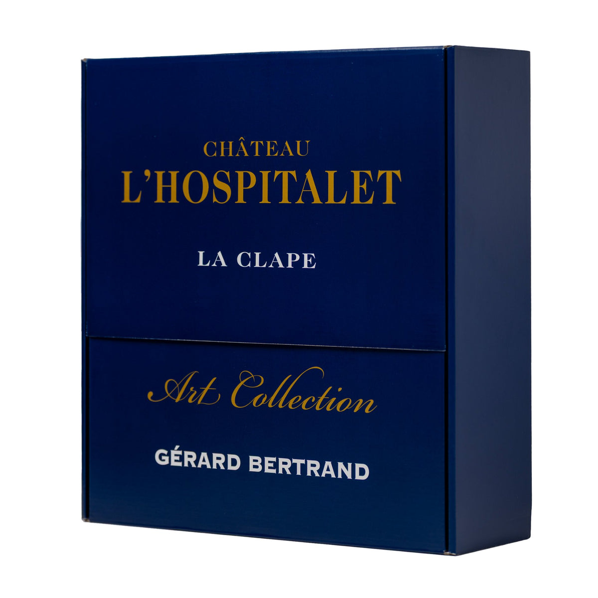 Château l'Hospitalet Grand Vin rode wijn Houten Kist Gelimiteerde Editie Robert Combas, Hervé Di Rosa en Cyril Kongo