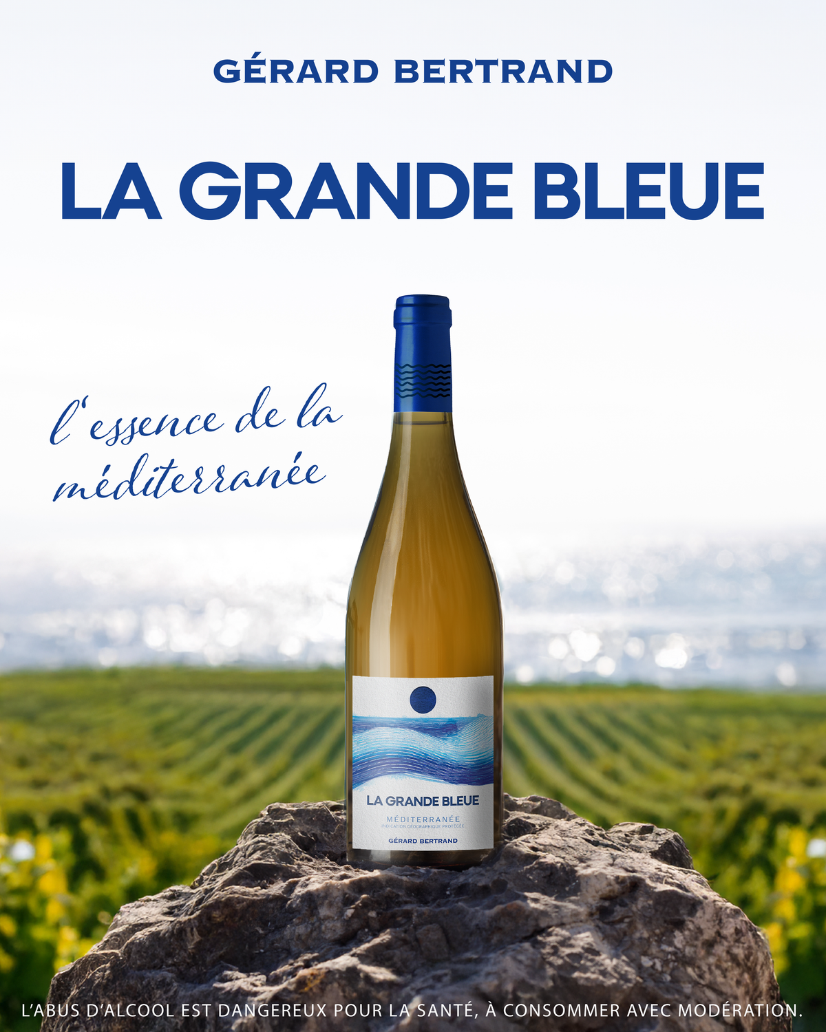 La Grande Bleue 2025 organic white wine 75cl - Gérard Bertrand 