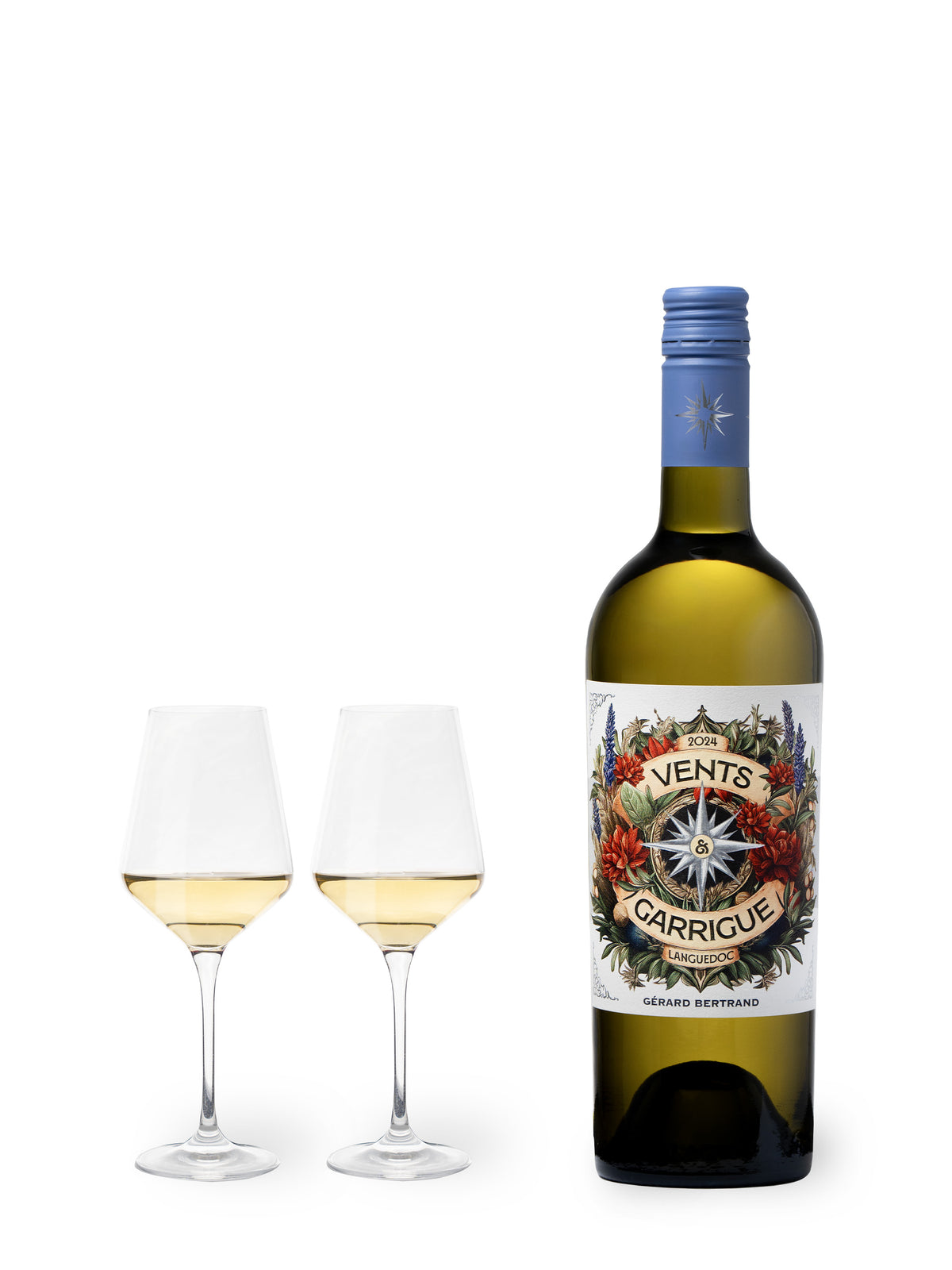 Vents & Garrigue vin blanc bio 2024 Lot 3 bouteilles 75cl - Gérard Bertrand 