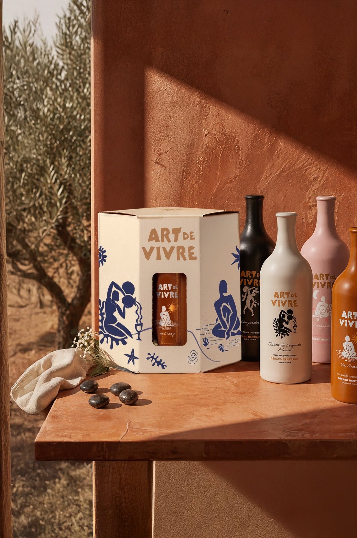 Coffret DIY Art de Vivre 4 couleurs et son livre de recettes méditerranéenes - Gérard Bertrand 