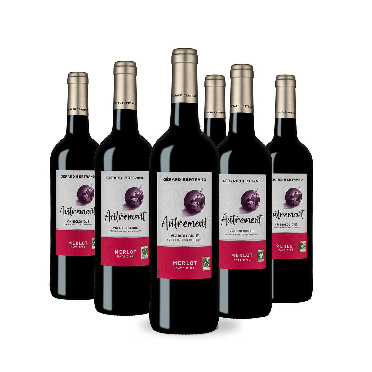 Autrement Merlot 2023 Lot 6 Bouteilles 75cl - Gérard Bertrand 