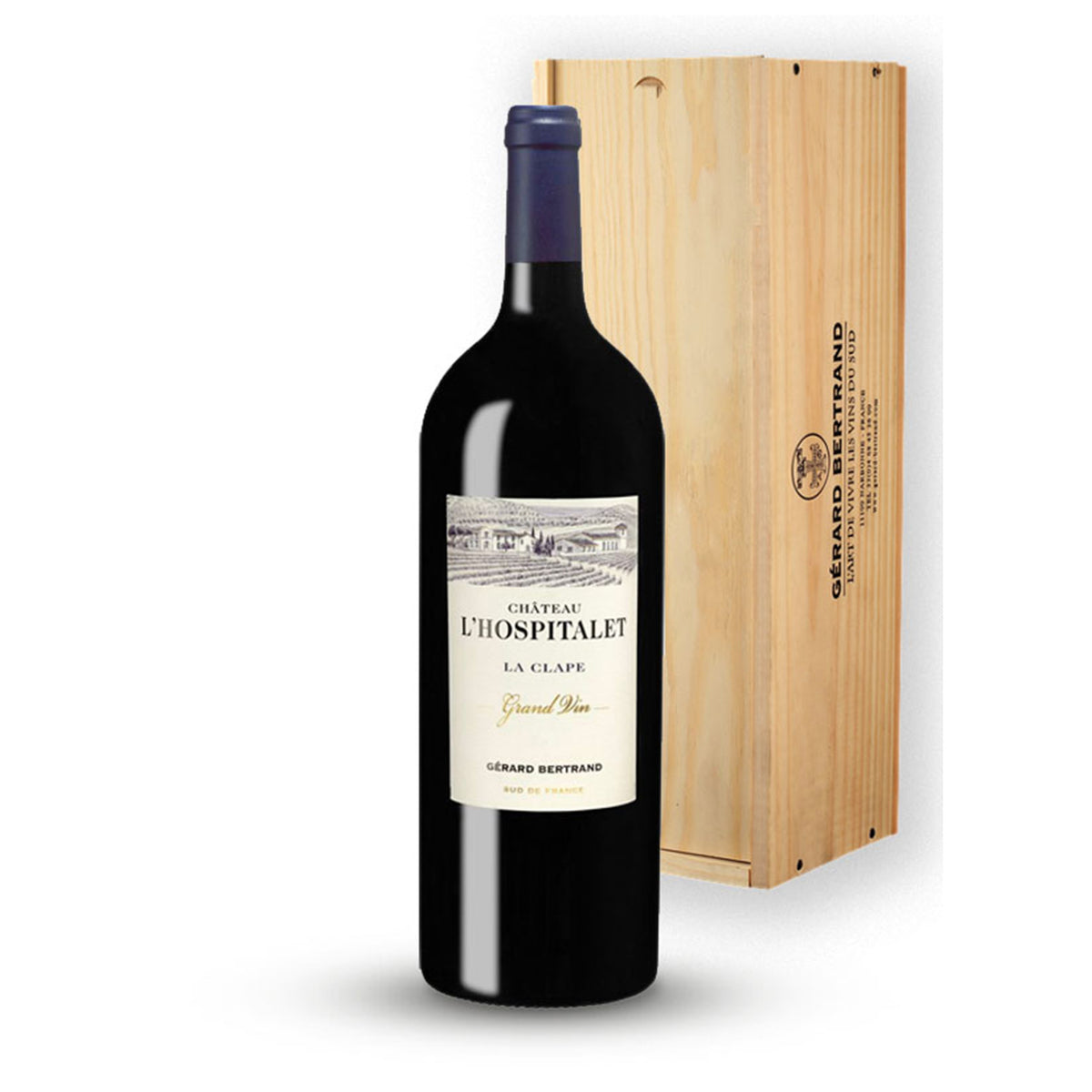 Château L'Hospitalet Grand Vin Red 2021 Magnum (1.5L) with gift box - Gérard Bertrand