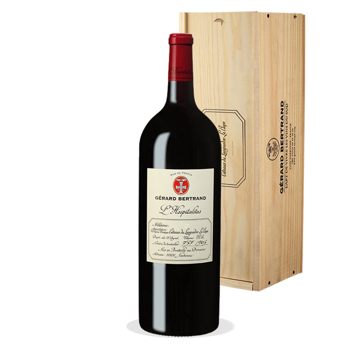 L'Hospitalitas 2014 Magnum with Wooden Case - Gérard Bertrand 