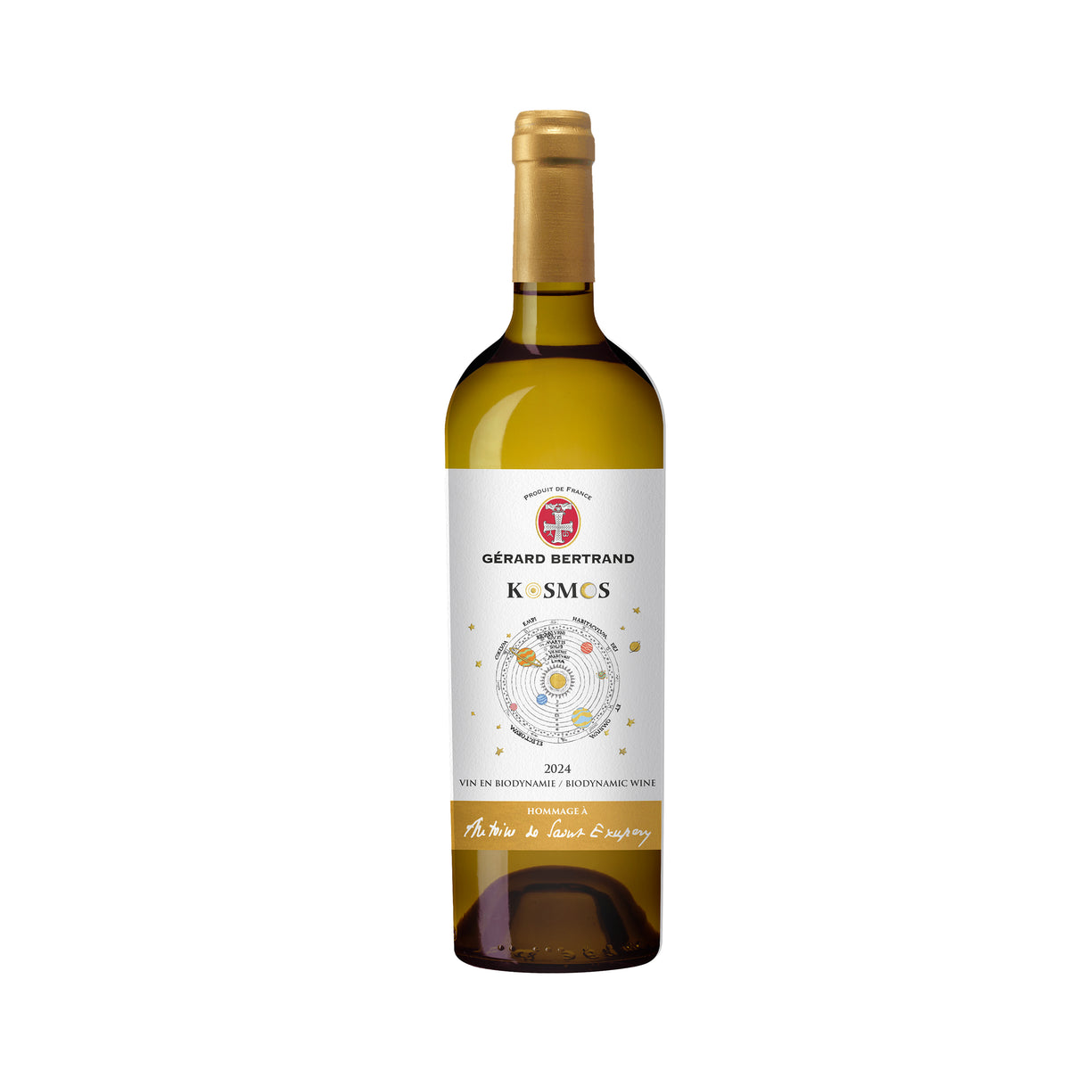 Kosmos jour Hommage à Saint Exupéry 75cl 2024 white wine biodynamics - Gérard Bertrand 