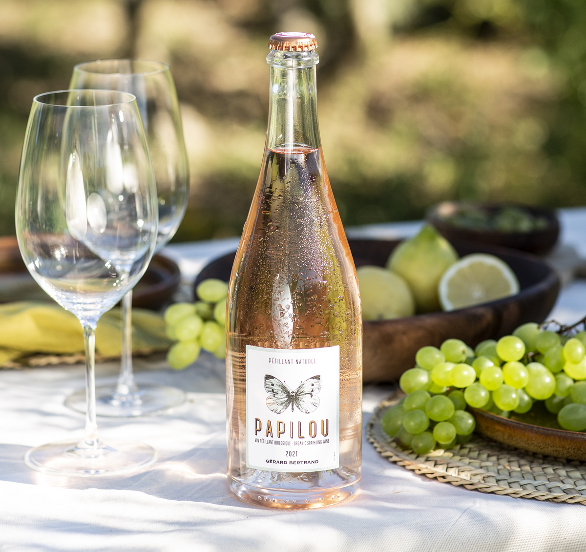 Papilou Natural Sparkling rosé wine 2023 Lot of 3 Bottles 75cl - Gérard Bertrand 