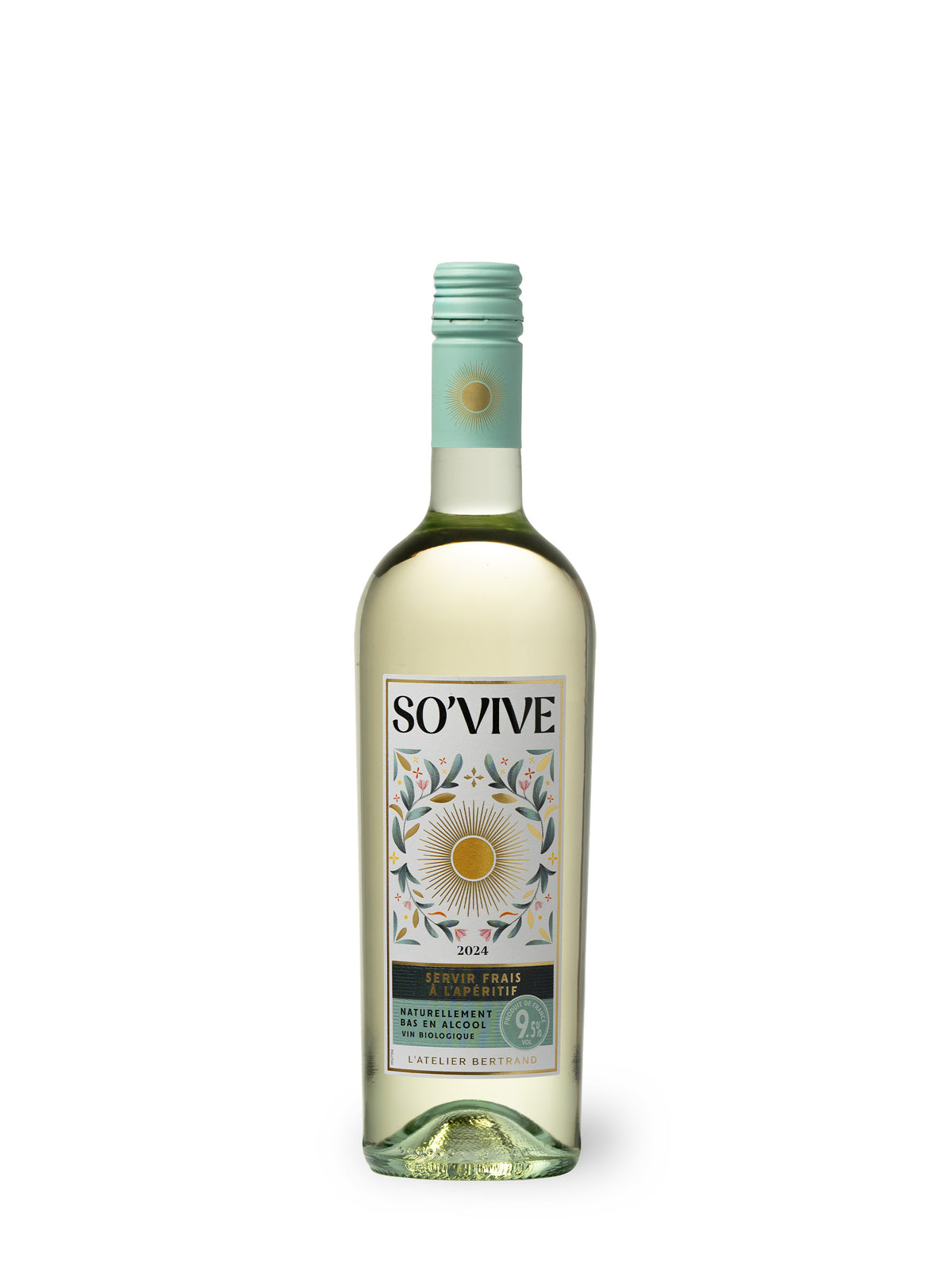So'Vive 2024 Organic White Wine 75cl Naturally Low in Alcohol - Gérard Bertrand 