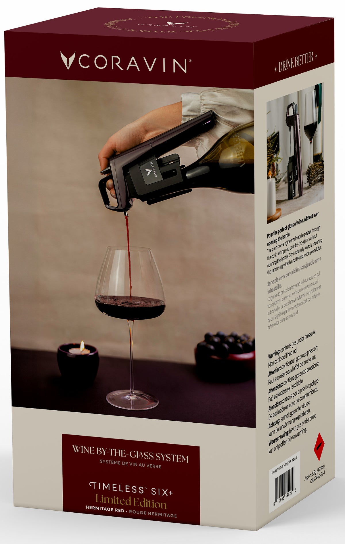 Coravin Timeless Six+ Hermitage Rouge - Gérard Bertrand 