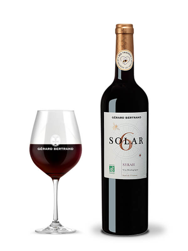 Solar6 Syrah organic bee-friendly red wine 2022 75cl - Gérard Bertrand 